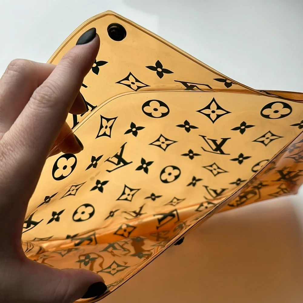 Authentic Louis Vuitton Monogram Clear Clutch Pouch